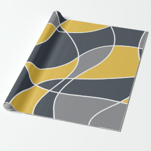 Abstract, modern, geometric, trendy pattern wrapping paper