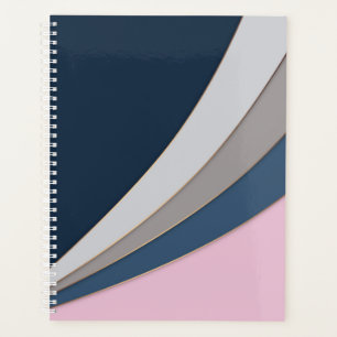 Abstract modern geometrical simple print planner