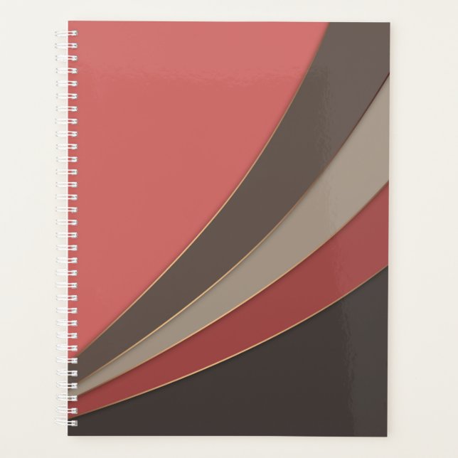 Abstract modern geometrical simple print planner (Front)