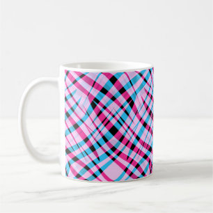 Abstract modern geometrical striped bright summer coffee mug