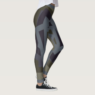 Abstract modern geometriy pattern leggings
