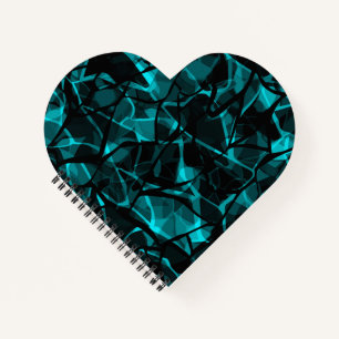 Abstract modern glass mosaic tile pattern bright c notebook