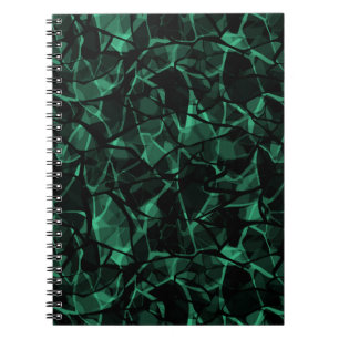 Abstract modern glass mosaic tile pattern bright c notebook