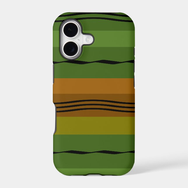 Abstract modern green wavy pattern (Back)