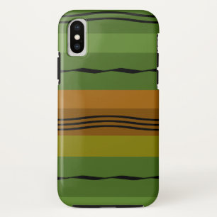Abstract modern green wavy pattern Case-Mate iPhone case