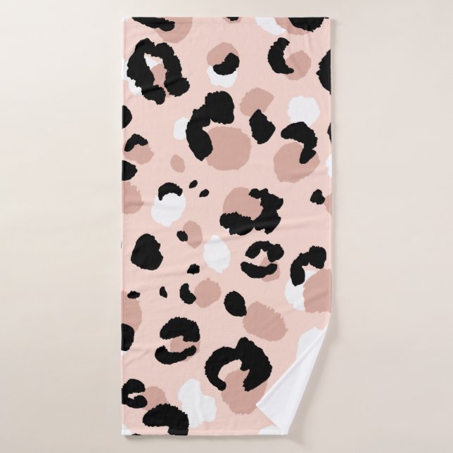 Abstract modern leopard seamless pattern. Animals  Bath Towel (Bath Towel)