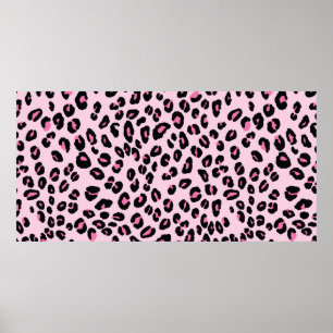 Abstract modern leopard seamless pattern. Animals  Poster