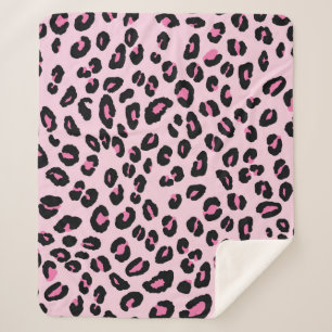 Abstract modern leopard seamless pattern. Animals  Sherpa Blanket