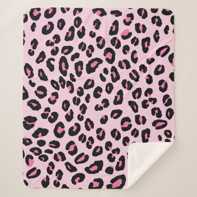 Abstract modern leopard seamless pattern. Animals  Sherpa Blanket (Front)
