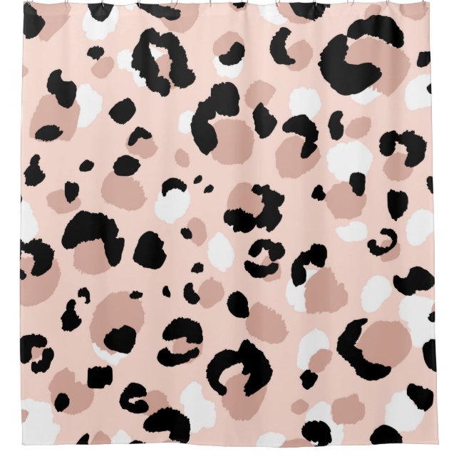 Abstract modern leopard seamless pattern. Animals  Shower Curtain (Front)