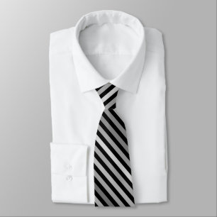 Abstract modern  lines striped black and white tie