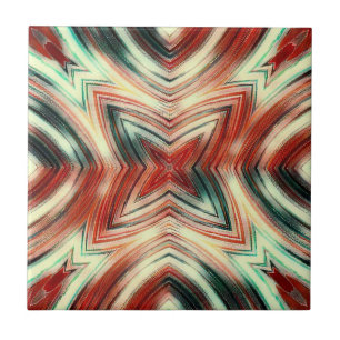 Abstract modern liquid modern liquify waves brown tile