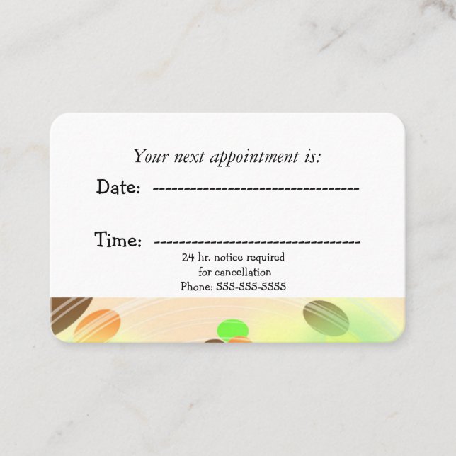 Abstract Modern Medical Appointment (Front)