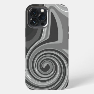 Abstract Modern Monotone Cool Inspirivity Grey iPhone 13 Pro Max Case