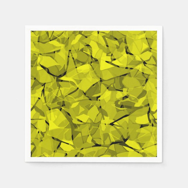 Abstract modern mosaic crystal tile pattern print napkin (Front)