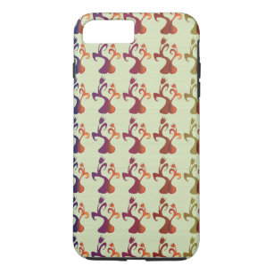 Abstract Modern Multicolor Tulip Floral design iPhone 8 Plus/7 Plus Case