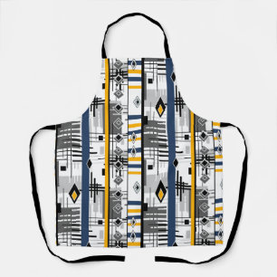 Abstract modern ornament geometric elements vintag apron