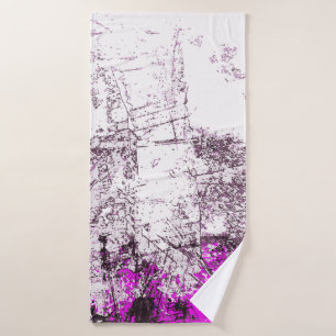 Abstract modern painting background. Illustration. Bath Towel