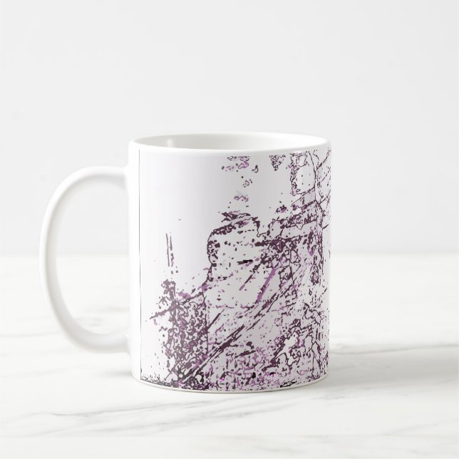Abstract modern painting background. Illustration. Coffee Mug (Left)