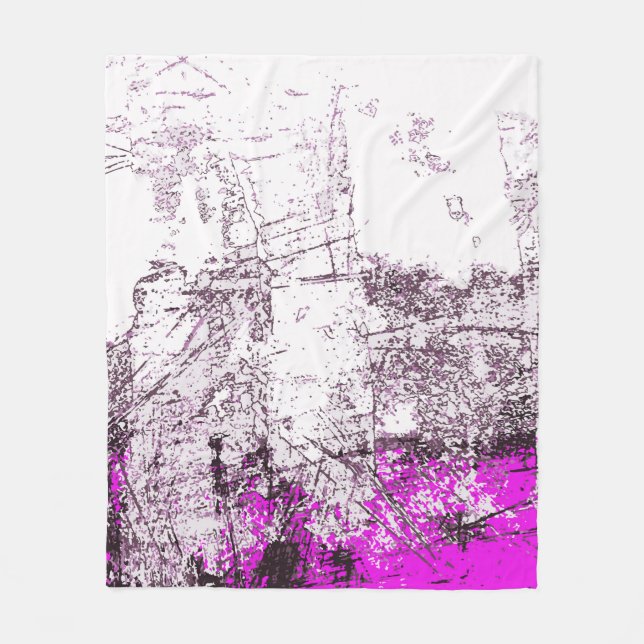 Abstract modern painting background. Illustration. Fleece Blanket (Front)