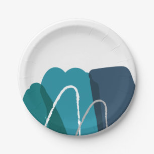 Abstract Modern  Paper Plate
