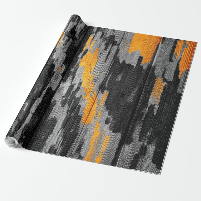 Abstract Modern Pastel Wood #2 Wrapping Paper (Unrolled)