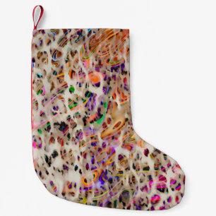 abstract modern pattern design with colorful effec small christmas stocking