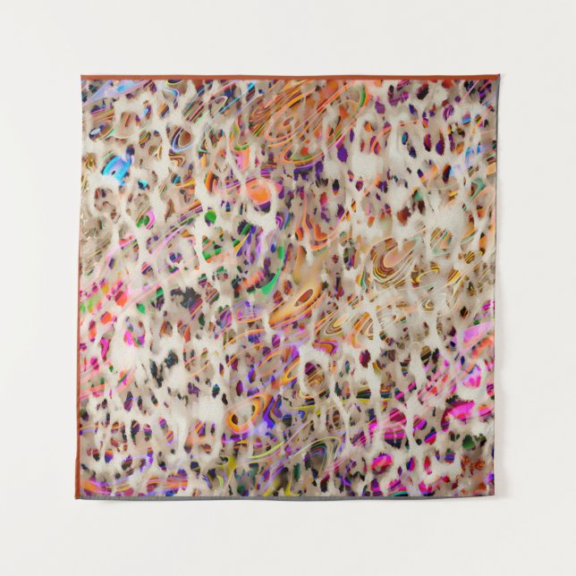 abstract modern pattern design with colorful effec tapestry (Front)