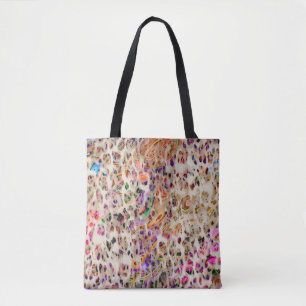 abstract modern pattern design with colorful effec tote bag