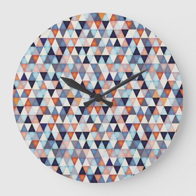 Abstract modern pattern large clock (Front)