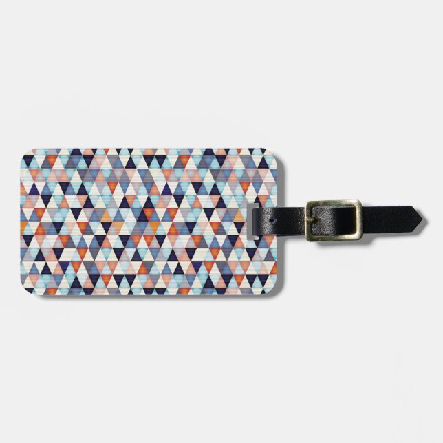 Abstract modern pattern luggage tag (Front Horizontal)