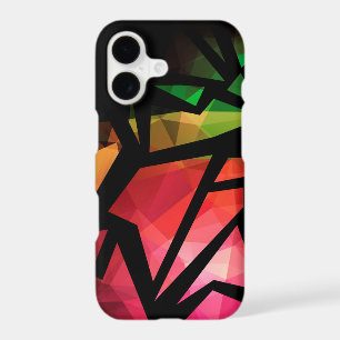 Abstract modern polygonal graffiti geometric dark