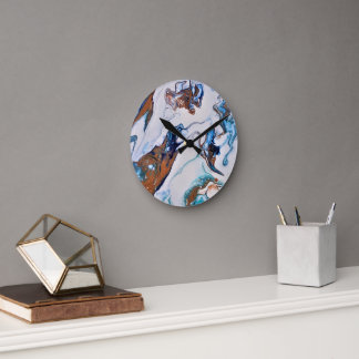 abstract modern. round clock
