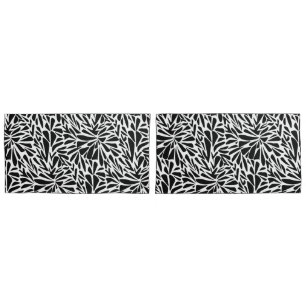 Abstract modern seamless monochrome pillowcase