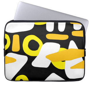 Abstract modern shapes laptop sleeve