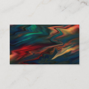 Abstract modern soft gradient liquid blurred waves business card