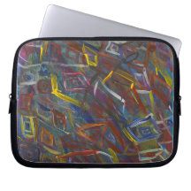 Abstract Modern "Squares" Laptop Sleeves