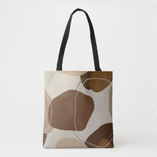 Abstract Modern Terracotta Shapes Tote Bag