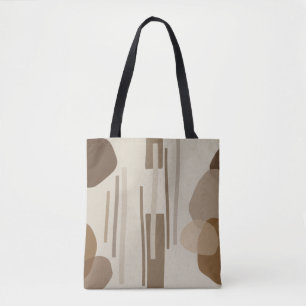 Abstract Modern Terracotta Shapes Tote Bag