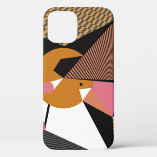 Abstract modern triangles background pattern illus iPhone 12 case