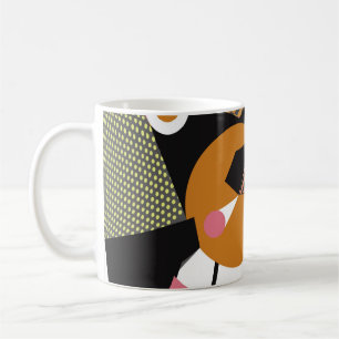 Abstract modern triangles background pattern illus coffee mug