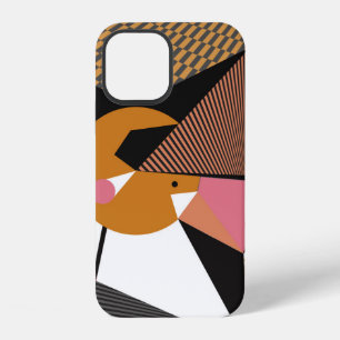 Abstract modern triangles background pattern illus iPhone 12 case