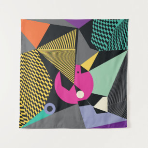 Abstract modern triangles background pattern illus tapestry