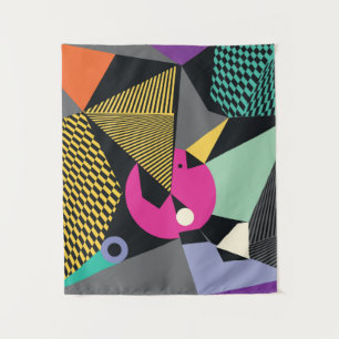 Abstract modern triangles background pattern illus tapestry