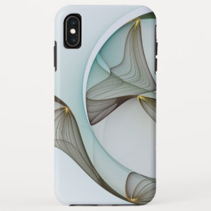 Abstract Modern Turquoise Brown Gold Elegance Case-Mate iPhone Case