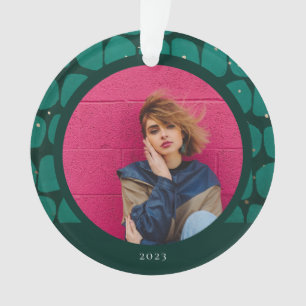 Abstract Modish Pattern Photo Ornament