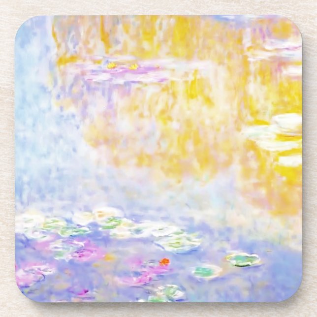 abstract, monet water lilies 7 coaster (Front)
