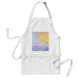 abstract, monet water lilies 7 standard apron