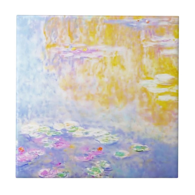 abstract, monet water lilies 7 tile (Front)