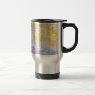 abstract, monet water lilies 7 travel mug